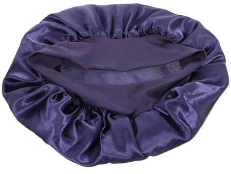 SEWOART Women Satin Sleep Hat Elastic Hair Wrap Blue Protective Home Hair Hat for Girls