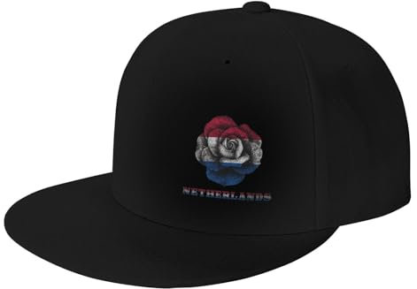 Rose Niederlande Niederländische Hollander Netherlander Flagge Unisex Outdoor Hut Verstellbar Baseballkappe Atmungsaktiv Angeln Hüte Für Draussen Sport Reisen
