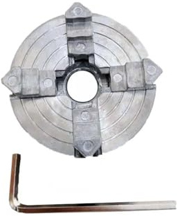 DAISHUJIE Drehfutter Vier 4-Backen-Spannfutter Z011A for Metalldrehmaschinen M12x1mm Gewinderückseite 1,8~56mm/12~65mm Spannzange Drehmaschinenzubehör 1 STK(4 Jaw Chuck)