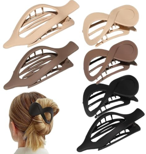 Kustimantu Pinzas planas para el cabello para mujer, horquillas planas para el cabello | Horquilla horizontal no deslizante Barrette - Accesorios para la cabeza vintage, tocado para familia, amigos