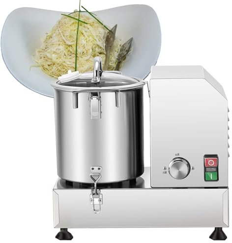 SXYKXYDL Procesador de Alimentos y Picador de Verduras, picadora de Carne Profesional, Velocidad Ajustable, para Picar Verduras y Carne (15 l)