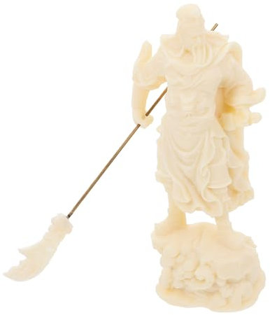 MAGICLULU Guan-Statue Tischdekoration Büroornament Heimkunststoffdekor Dekoratives Kunsthandwerksdekor Für Wohnzimmer Balkon Schlafzimmer Geschenkidee