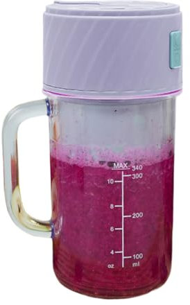 Vaso Mezclador Eléctrico - Batidora Recargable para Zumos y Alimentos | Máquina Multiusos con Pajita para Batidos, Herramienta de Mezcla para Cocina, Viajes, Gimnasio y Picnic