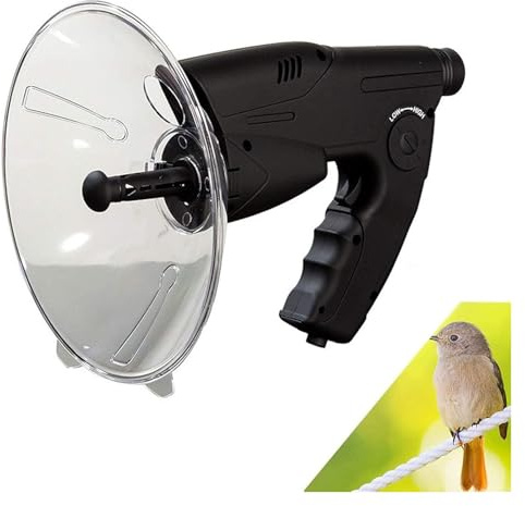 Parabolantenne Richtmikrofo, Bionic Ear Vogel-Hörteleskop mit großer Reichweite, 100 m, digitales Gerät zur Naturbeobachtung und for Abhören, for Aktivitäten im Freien