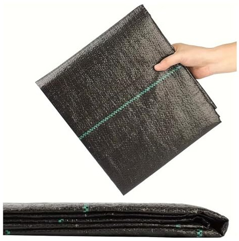 DIWAL Unkrautfolie Gartenvlies Unkrautvlies Unkrautschutz Für Garten Gemüsebeet Terrasse Hof Auffahrt Langlebig UV Beständig Atmungsaktiv Wasserdurchlässig Bodendecker Matte(1m x 50m)