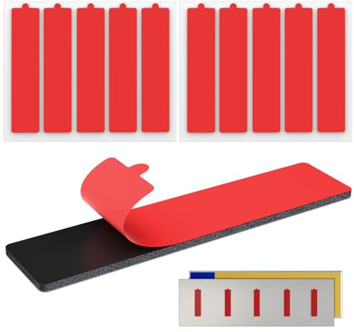 FIXCHORD Number Plate Sticky Pads, 10 x License Plate Sticky Foam Pads, License Plate Adhesive Pads, Extra Strong Double Sided Number Plate Tape Heavy Duty for Vehicle Number Plates, Licence Plates