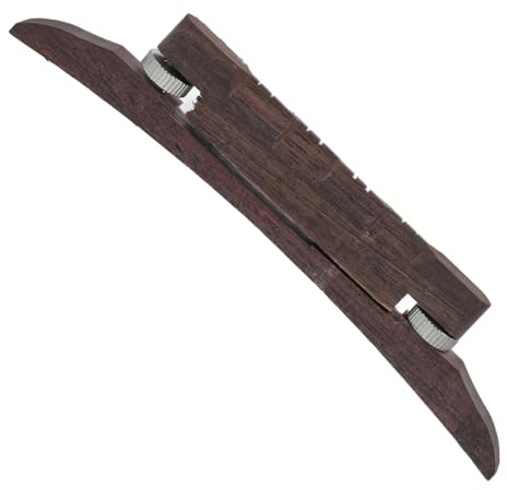 Milisten Premium Adjustment Tone with Bridge Replacement Mandolin Smooth Flat Top Accessory Repair for Mandolins for Musical Instrument