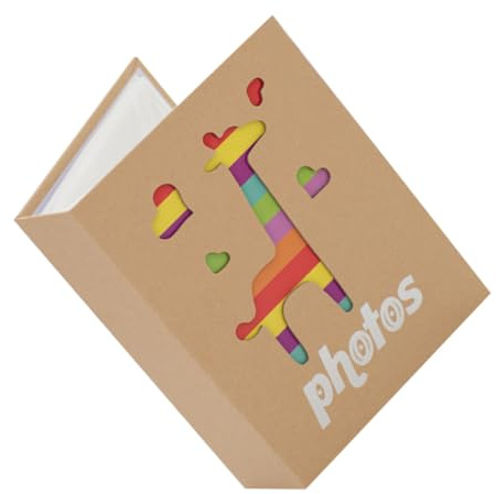 Álbum de Fotos para Ñiño de 7 Pulgadas, 100 Hojas, Jirafa