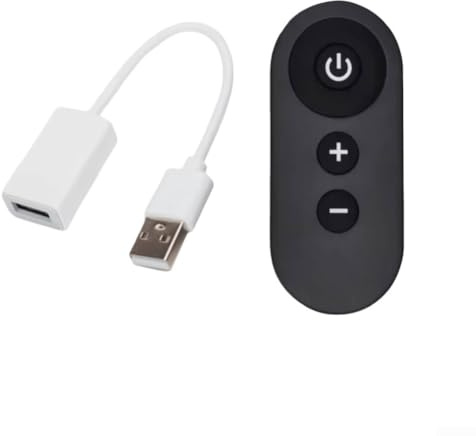 Zoegneer DC 5V USB RF Fernbedienungsschalter mit kabellosem LED-Streifen Dimmer und Lüftersteuerungsmodul, 30M Reichweite, für Beleuchtung und kleine Geräte