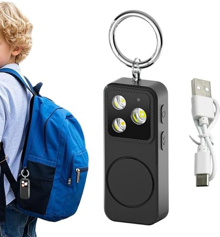Allarme Personale - Sicurezza da 150db Ricaricabile | Forte Protezione Sicura Allarme Personale,per Donne Ragazze Bambini Studenti e Viaggi Quotidiani