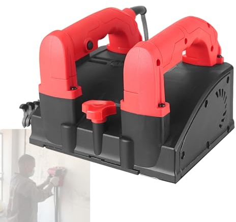 QIUNAOZI Raboteuse électrique portative pour Murs, raboteuse à Rouleau Portable, raboteuse à béton, Lame Extensible de 16 cm, Convient aux Surfaces murales Rugueuses, granuleuses et irrégulières