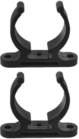 Rohrschelle für Bootshaken und Paddelhalterung, 38 bis 42mm, 2 Stück | Kunststoff, Wetterfest und Temperaturbeständig, für Yachten und Kajakpaddel, Verhindert Lockerung