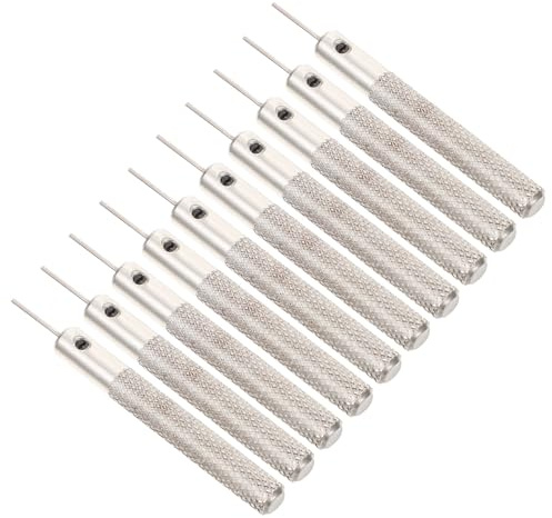 GATHINESS Kit de 10 Extractores de Tarjetas Sim de Hierro Color Plata, Herramienta Portátil para Remover Tarjetas Sim de Teléfonos Móviles Aguja Precisa