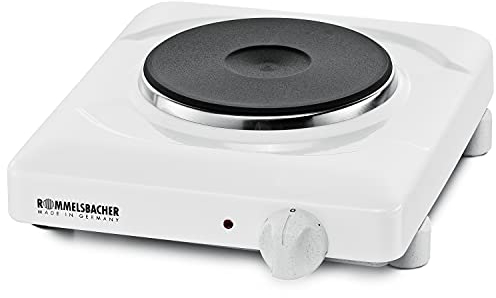 Rommelsbacher THS 1090 - Hornillo eléctrico, 7 niveles, 1000 W, color blanco