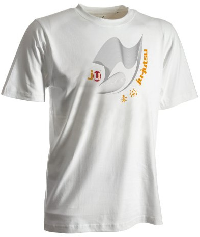 Ju-Jutsu-Shirt Moiré weiß