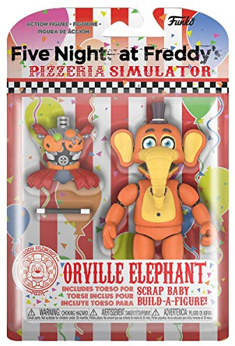 Funko Action Figure: Five Nights At Freddy's (FNAF) Pizza Sim: Orville Elephant, Multi - FNAF Pizza Simulator - Sammlerstück - Geschenkidee - Offizielle Handelswaren - Für Jungen, Mädchen & Kinder