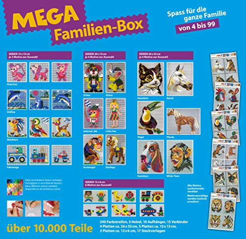 stickit Mini Stecksystem Mega Familien-Box, über 10.000 Teile, Mehrfarbig, Nr. 41289