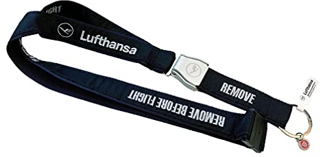 REMOVE BEFORE FLIGHT Lufthansa - Schlüsselband mit Seatbelt-Schnalle