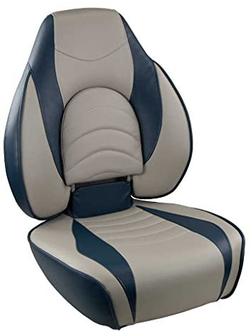 MyBoat Boat Seat Klappsitz (Blue / Gray - High Back)