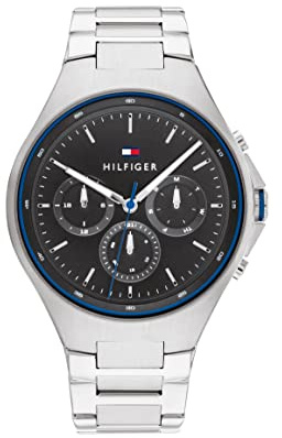 Tommy Hilfiger Multi Zifferblatt Quarz Uhr für Herren mit Edelstahl- oder Silikonarmband