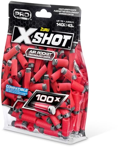 X-Shot PRO Series Kurzdart Refill - 100 Kurzdarts Nachfüllpack - Blaster-Action Zubehör