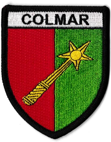 Colmar Aufnäher Wappen Elsass bestickt Stadt Hotfix Aufbügel Patches