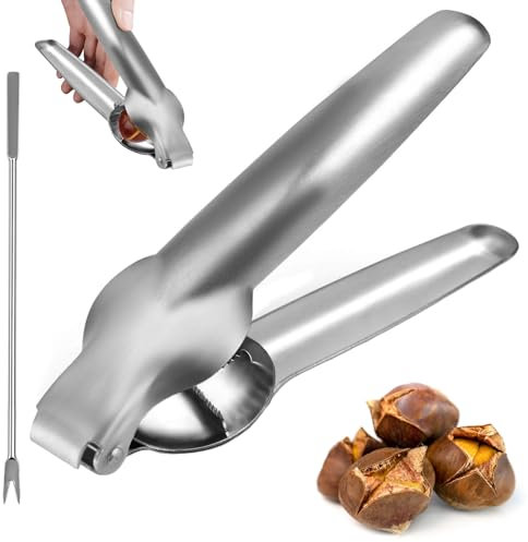 Alicates Castañas, Corta Castañas, Cascanueces Acero Inoxidable, Pelador de Castañas, Chestnut Cutter Opener, Cortador de Castañas, Cocina Cascanueces, Pinzas de Castañas, Herramientas de Cocina
