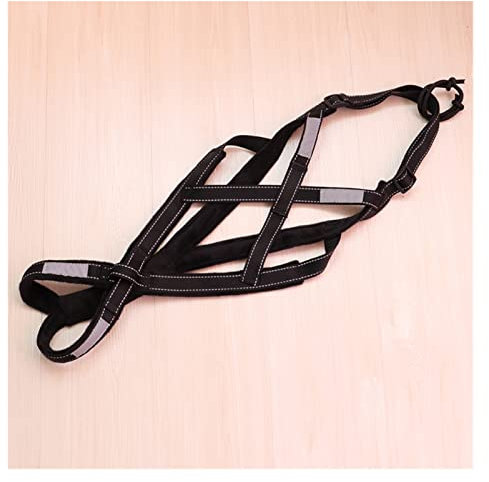 Windmilne Hundeschlittengeschirr, Haustier-Zuggeschirr, Mushing-Geschirr mit X-Rücken, passend für großes Hundetraining und Arbeiten (Blau XL)