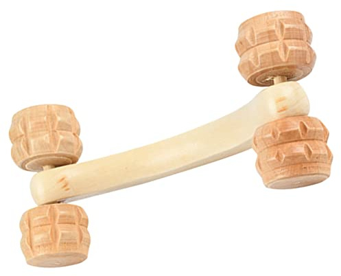 UTHCLO Holz Massageroller für Rücken und Nacken zur Durchblutung mit Komfortablem Design zur Entspannung nach Sport zu Hause