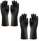 2 Pares De Guantes De Goma, Guantes Resistentes A Ácidos Y Álcalis, Guantes Impermeables, Guantes Resistentes A La Abrasión, Guantes De Trabajo