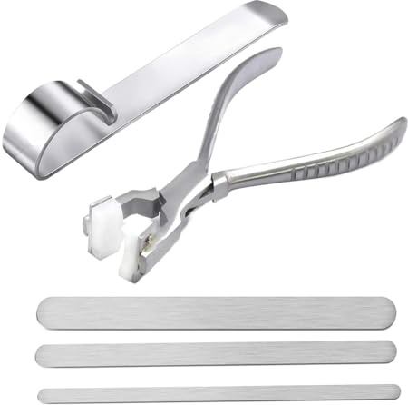 Qerwsdty Kit di Barra di Pinza di Piegatura Bracciali, Set di Strumenti Pieghevole, Attrezzature Fatti A Mano Piegatrice Bracciali per Polsi Braccialetti Regalo Stampaggio