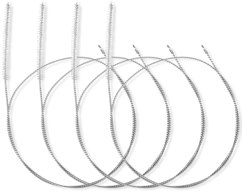 4pcs 39.4 Inches Extra Long Pipe Cleaners ，Ymapinc Straw Cleaner Brush Extra Long for Cleaning Straw, Tube, Pipe, Hose, Refrigerator Drain, Laboratory Catheter Brush, White