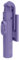 Celly, Bastone Selfie Universale con Bluetooth, Asta Regolabile e Portatile, Treppiedi Integrato, Compatibile con Smartphone Fino a 7'', Colore Viola