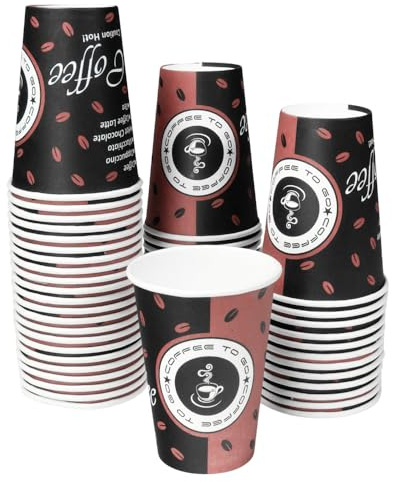 FALAMBI 1000 Stk. Kaffeebecher, Pappbecher, Coffee to go, 180 ml, Made in Germany - Premium