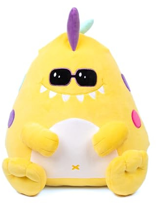 Pioupiou et Merveilles - Cushablez – Plüschtier Mondo Dino – 20 cm – niedlicher und lustiger Dinosaurier – ultraweich und flauschig – Fantasie Kuscheln – originelles Geschenk für Kinder – ab 3 Jahren