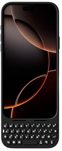 Akko MetaKey - Tastiera per iPhone 17 Pro Max Massimizza lo spazio dello schermo per una digitazione accurata, nero spaziale