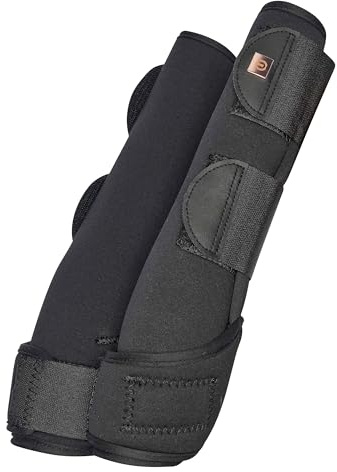 Imperial Riding Lovely Pro-Soft Gamaschen, weiches Neopren, 3 Klettverschlüsse, zusätzliche Fesselunterstützung, Flexible Passform, hochwertiger Beinschutz für Training & Alltag, Schwarz, Xfull