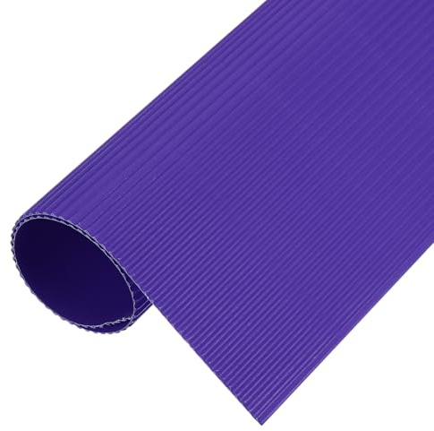 QUARKZMAN Fogli Di Cartone Ondulato 5pz 12inch x 8inch x 1/16inch Viola Scuro Cartone Per DIY Artigianato