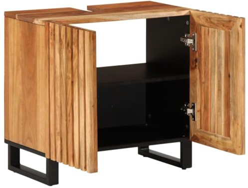 Generico Mobile Lavabo da Bagno 62x34x58cm in Legno Massello di Acacia,Set di mobili per Bagno,377530