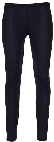 Hot Chillys Women's Pepper Skins Bottom Midweight Relaxed Fit Base Layer, Black, M