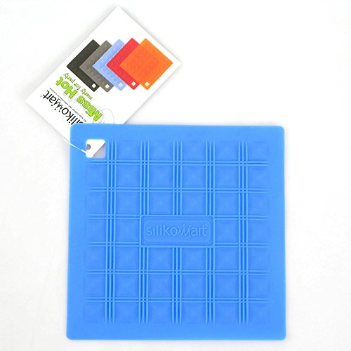 Silikomart | Miss Hot Topflappen, Synthetisches Material, Farbe Blau, Maße 175 x 175 x 13 mm