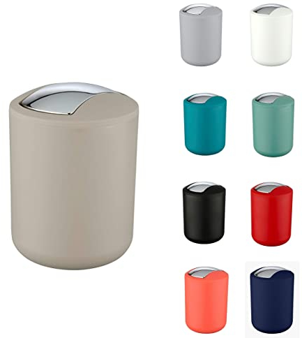 WK Brasilia Table Top Kitchen Waste/Cosmetics Small Bin (Beige)