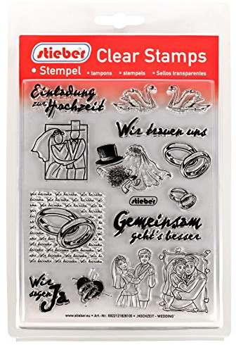 Clear Stamps Transparente Stempel Sets (Bitte gewünschtes Motiv/Thema unten auswählen!) (Hochzeit - Wedding)