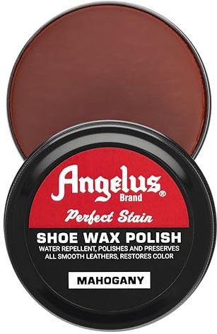 Angelus Perfect Stain Shoe Wax Polish, 2.6oz (Mahogany)
