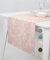 pamuq Tischläufer samt Jacquard, rosa, 48x160 cm - Table Runner Läufer Tisch-Deko Tischband Tafeltuch Tischtuch