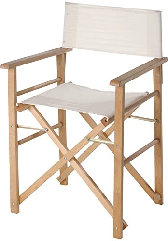 Senza marca generico Regisseur Stühle aus Holz, Ecru, 9693522