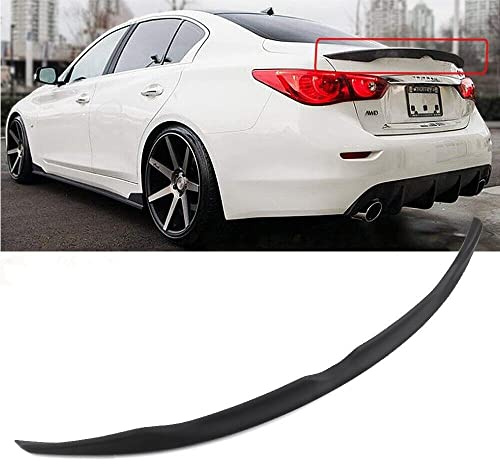 Glossy Black Rear Spoiler Wing FIT 2014-2022 Infiniti Q50 Sedan ABS Material | Enhances Style & Aerodynamics