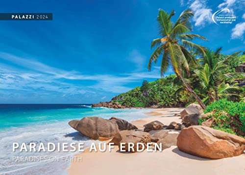Paradiese auf Erden 2024 - Bildkalender 70x50 cm - Natur & Landschaft - hochwertiger Wandkalender XXL im Querformat - Posterkalender: Paradises on Earth