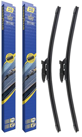 Goodyear Ultima Packung mit 2 Scheibenwischerblättern Größe 500mm und 500mm / 20 und 20 Universal Hergestellt aus hochwertigem Teflon