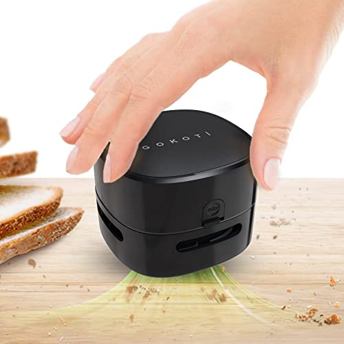 IGOKOTI Tischstaubsauger Mini, Tisch Staubsauger Batteriebetrieben für die Home-Office-Küche, Tragbar Kabellos Schreibtisch Staubsauger Wichtelgeschenk (Keine Batterie im Lieferumfang enthalten)